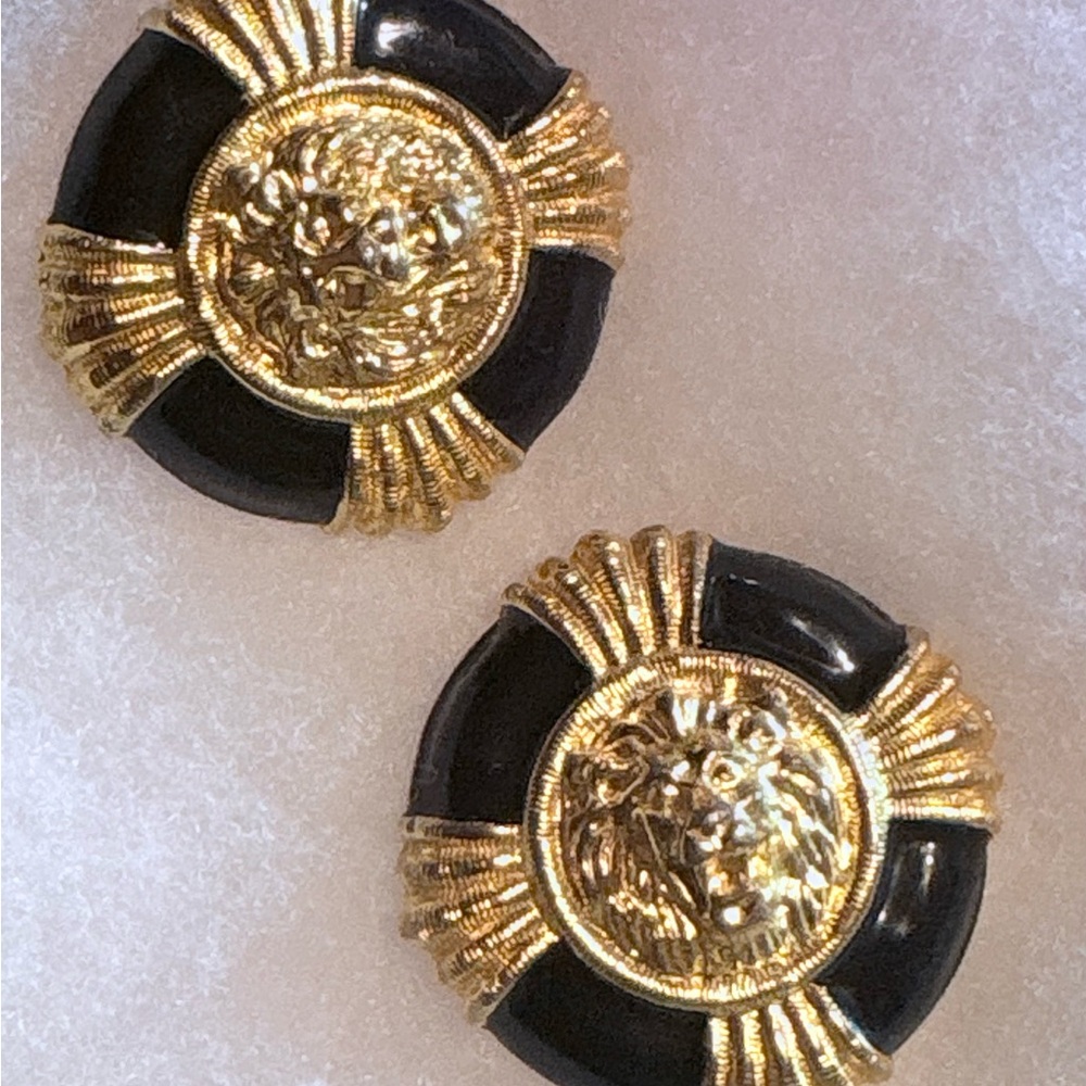 Anne Klein Lion Earrings